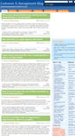 Mobile Screenshot of managementblog.customermath.com
