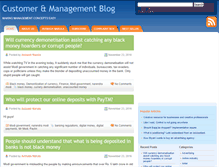 Tablet Screenshot of managementblog.customermath.com